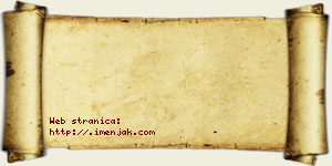 Kuzman Debeljak vizit kartica